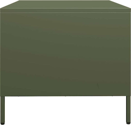 Rectangular Central Metal Coffee Table Green M101.5xP50xH43.5cm