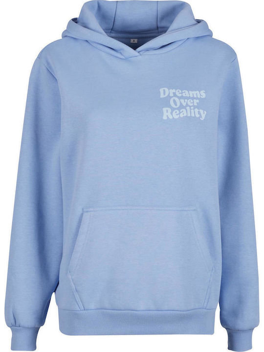 Damen Sweatshirt Kapuzen Powder Blue