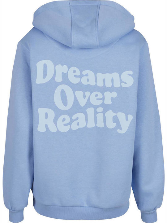 Damen Sweatshirt Kapuzen Powder Blue
