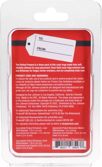Doc Johnson Three-pack Erection Rings Holiday Edition