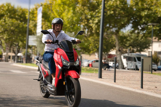 Omax Motocicletă Electrică Autonomie 75km Roșu Culoare