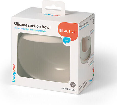Babyono Baby Food Bowl made of Silicone Beige