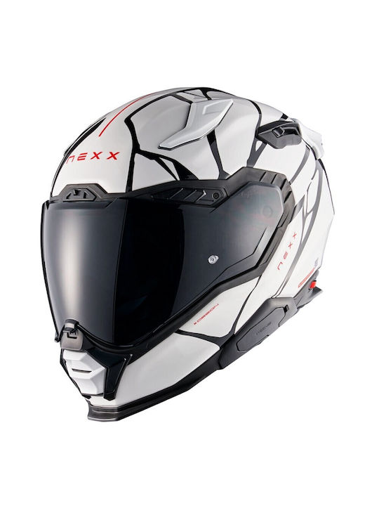Nexx X.WST3 Full Face με Sun Visor DOT / ECE 22.06 B-Side White / Black