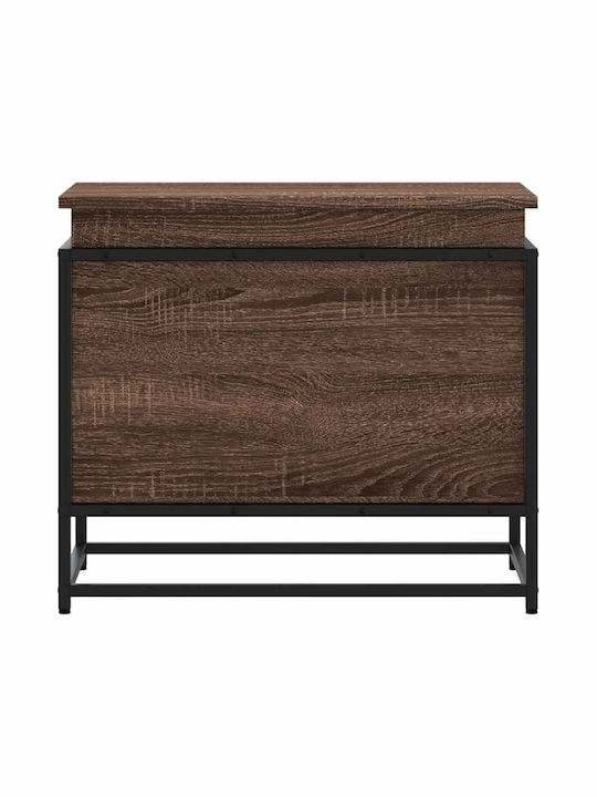 vidaXL Storage Box Wooden Decorative Trunk Brown 60x40x51.5cm