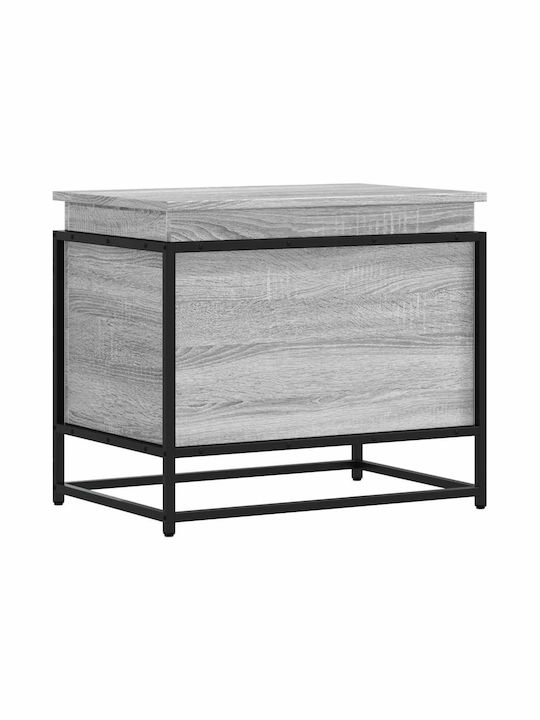 vidaXL Aufbewahrungsbox Dekorative Truhe Hölzernes Gray 60x40x51.5cm