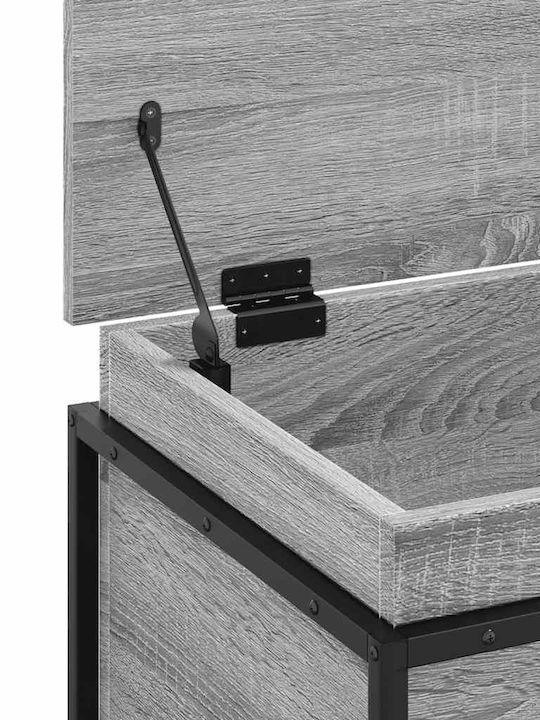 vidaXL Aufbewahrungsbox Dekorative Truhe Hölzernes Gray 60x40x51.5cm