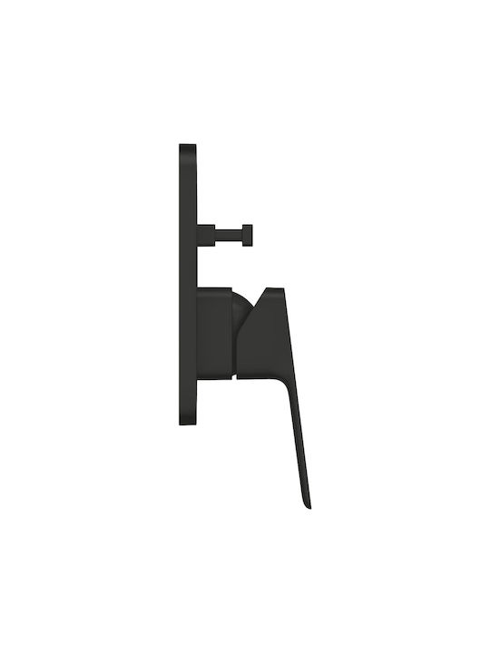 Grohe Μίκτης Μπαταρίας Εντοιχισμού για Ντουζιέρα 2 Εξόδων Μαύρος 4067393010654