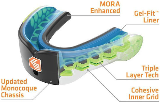 Shock Doctor Gel Max SD-6900-6901-6954 Protective Mouth Guard Junior Carbon