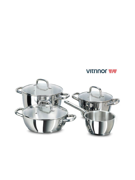 Vitrinor Ανοξείδωτη Ρηχή Κατσαρόλα 24cm