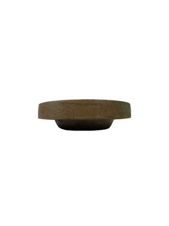 Nakaro Wood Wooden Salad Bowl Brown 17x17cm