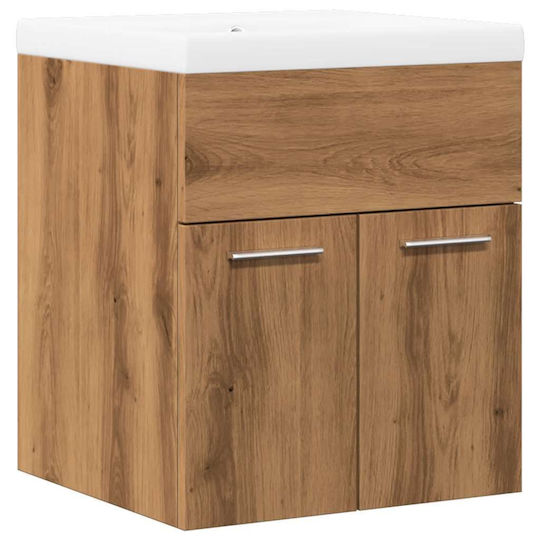 vidaXL Countertop with Sink L41xW46xH38.5cm Coffee