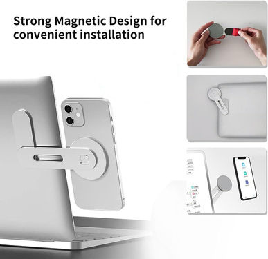 Powertech Desk Stand for Mobile in Silver color PT-1352