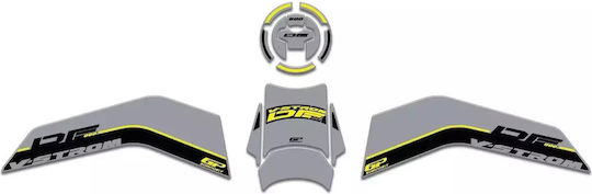 Gpk Σετ 3d Προστατευτικά Ρεζερβουάρ Suzuki V-strom 800 De 2023-2025 Γκρι