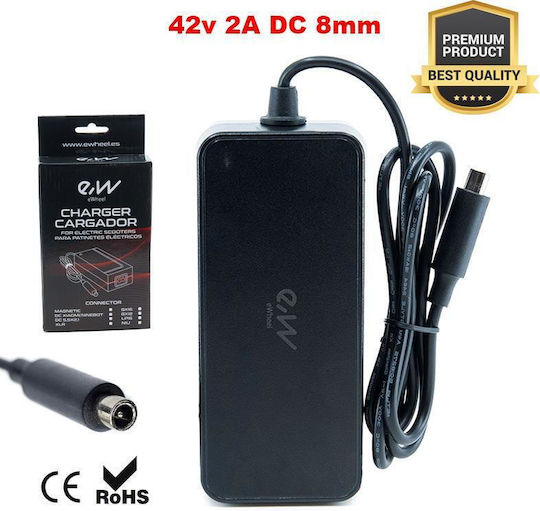 Ewheels CP4220 Charger for Electric Scooter Charger for Xiaomi Scooter and Ninebot Segway, Ninebot in Black Color