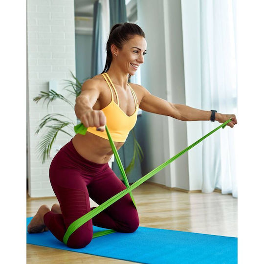 SMJ Sport Elastisches Band Für Widerstandstraining Weiches Grünes 1,5m