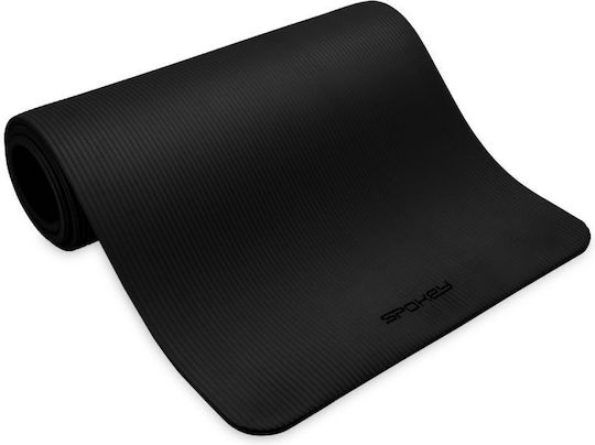 Spokey Softmat Στρώμα Γυμναστικής Pilates Μαύρο με Ιμάντα Μεταφοράς (183x61x1.5cm)
