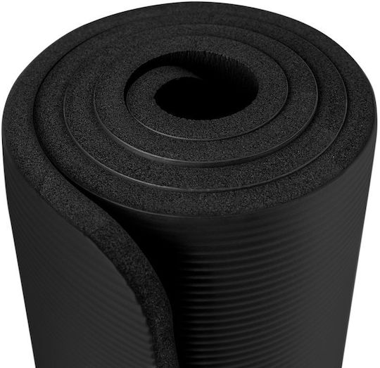 Spokey Softmat Στρώμα Γυμναστικής Pilates Μαύρο με Ιμάντα Μεταφοράς (183x61x1.5cm)