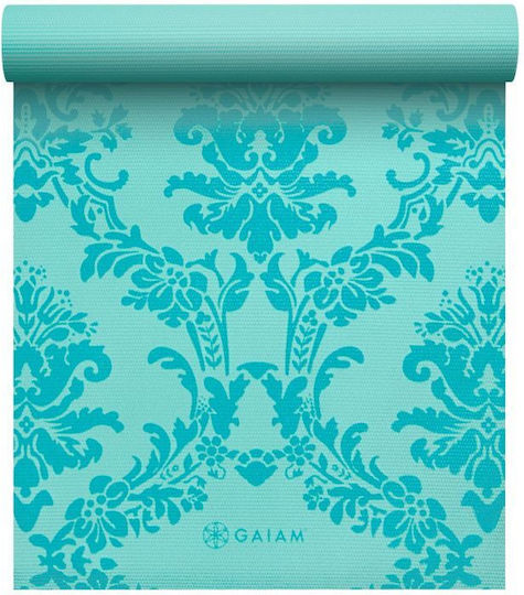 Gaiam Neo-Baroque Print Στρώμα Γυμναστικής Yoga Πράσινο (173x61x0.4cm)