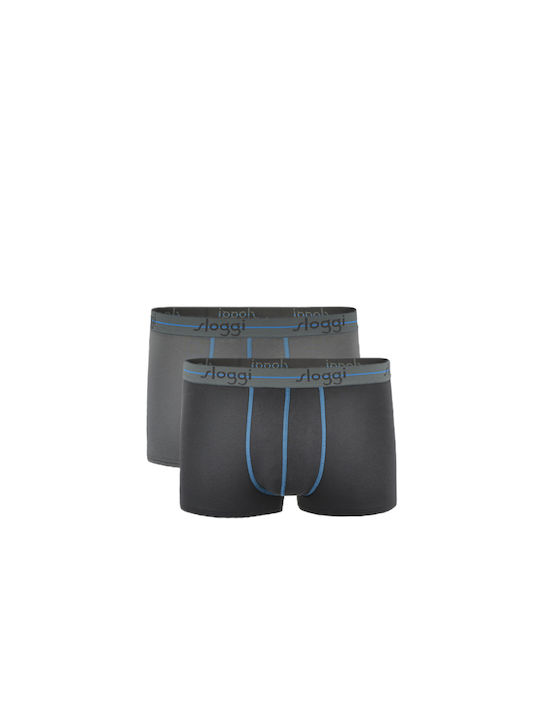 Hipster Мъжки боксерки Anthracite-Dark Grey 2Опаковка