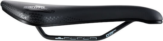 San Marco Aspide Short Open-fit Comfort Dynamic Wide Black Bicycle Saddle Racing