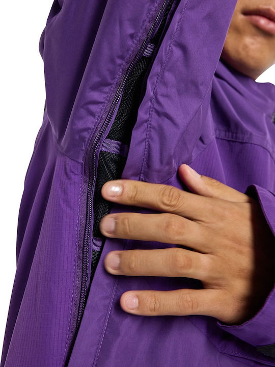 Burton Frostner 2l 21469105505 Ανδρικό Μπουφάν για Σκι & Snowboard Μωβ