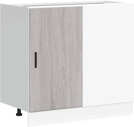 Ντουλάπι Νεροχύτη Γκρι Sonoma 80x46x81.5εκ.