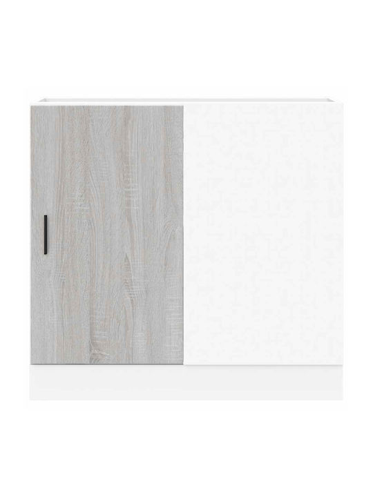 Sink Cabinet Gray Sonoma 80x46x81.5pcs