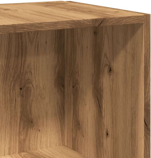 Corner Bookcase Artisan Oak 33x33x67cm