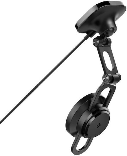 Spigen Onetap Pro 3 Βάση Κινητού Αυτοκινήτου με Ρυθμιζόμενα Άγκιστρα και Ασύρματη Φόρτιση Μαύρη