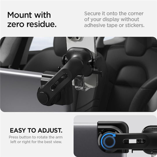 Spigen Tesla Taplock Universal Car Mount Holder Car Mobile Mount with Adjustable Hooks Black