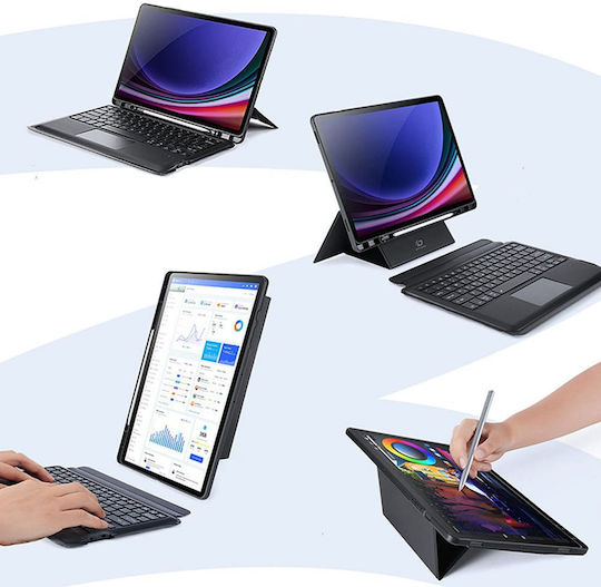 Dux Ducis Dk Series Flip Cover με Πληκτρολόγιο Μαύρη (Galaxy Tab S10+)