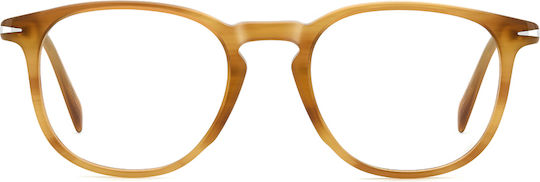 David Beckham Plastic Eyeglass Frame Yellow DB 1160 B4L