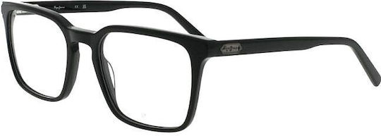 Pepe Jeans Bărbați Plastic Rame Ochelari Negru PJ3531-001