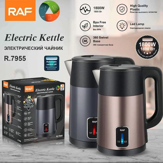 Raf Kettle 2.5lt 1800W Blue