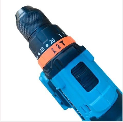 Set Drill Driver & Impact Screwdriver Brushless 36V with 2 Batteries 8Ah and Case