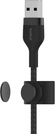 Belkin Braided USB-A to Lightning Cable 18W Black 1m (CAA010BT1MBK)