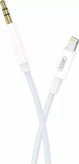 XO NBR211A Braided la Cablu Lightning Alb 1m (16.005.0195)
