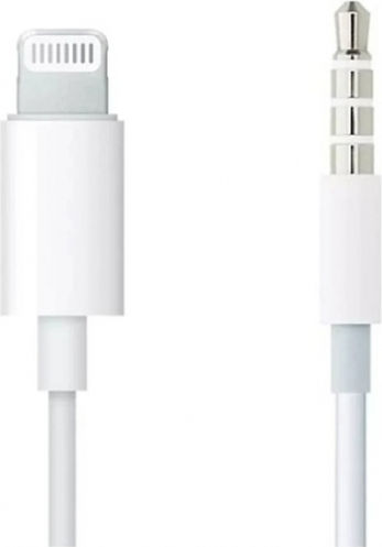 Apple 3.5mm to Lightning Cable Λευκό 1.2m (MXK22)