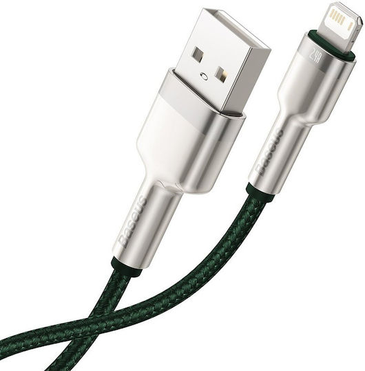 Baseus Cafule Series Braided USB-A to Lightning Cable Green 2m (CALJK-B06)