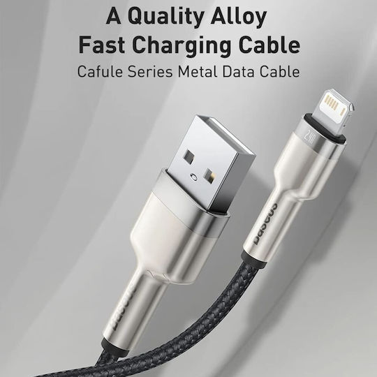 Baseus Cafule Series Braided USB-A to Lightning Cable Green 2m (CALJK-B06)