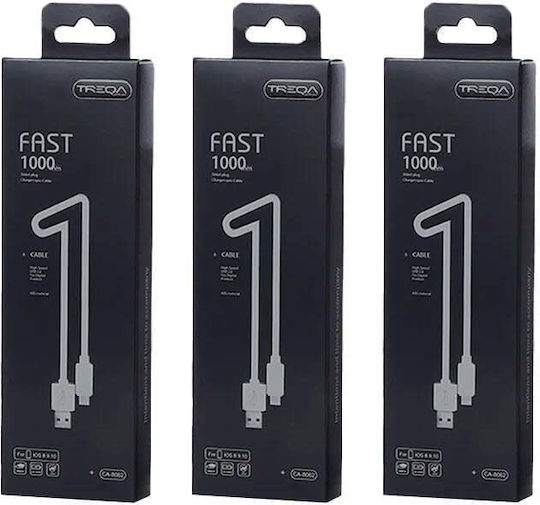 Treqa CA-8062 USB-A zu Lightning Kabel Weiß 1m (CA-8062)