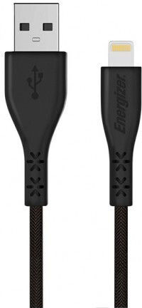 Energizer USB to Lightning Cable Μαύρο 1.2m (C410LGBK)