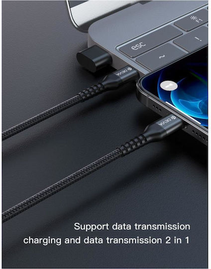 Devia USB-C to Lightning Cable 20W Μαύρο 1.5m (DVCB-DVCB-350085)