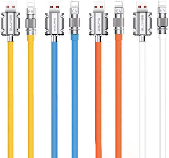 WK WDC-186 USB to Lightning Cable Μπλε 1m
