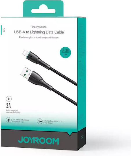 Joyroom Braided USB-A to Lightning Cable Μαύρο 1m (SA32-AL3)