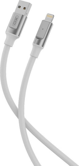 XO NB251 USB-A to Lightning Cable 30W Λευκό 1m (16.005.0262)