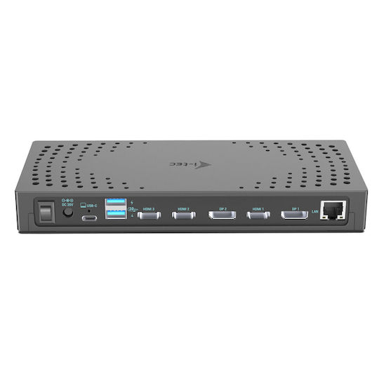 i-tec Usb USB-C / USB-A Docking Station με 4K PD Ethernet Γκρι