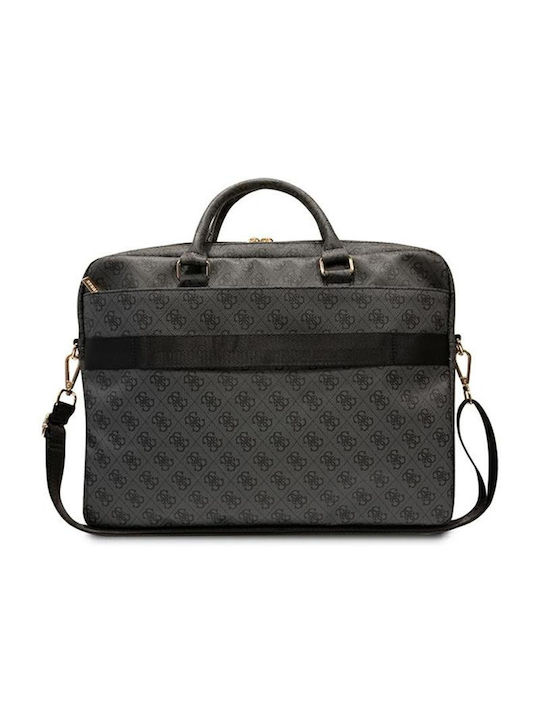 Guess 4G Printed Stripes Чанта за Рамо / Ръчна за лаптоп 16" в Черен цвят