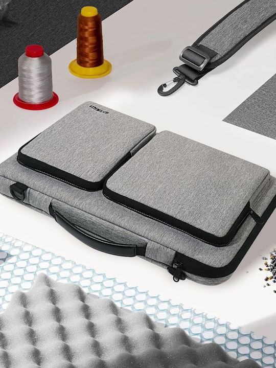 Tech-Protect Defender Τσάντα Ώμου / Χειρός για Laptop 16" Crayon Grey