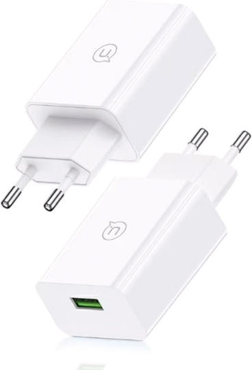 Usams USB 2.0 Cable USB-C male - USB-C 18W Μαύρο 1m SJ732USB01
